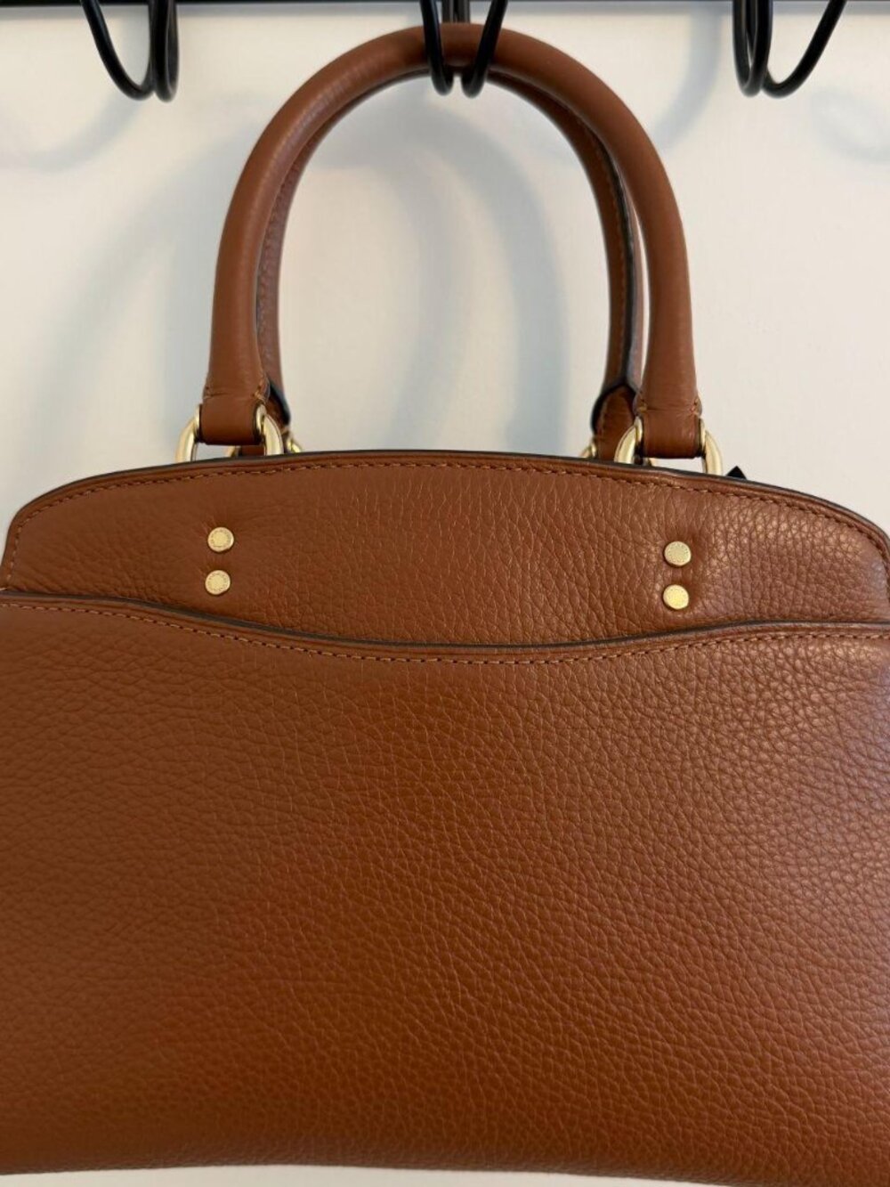 Coach Mini Lillie Carryall Brown Pebble Leather - Picture 5 of 8